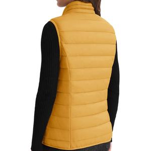 Haute qualité vente coton Style Simple en gros coupe-vent léger résistant à l'eau compressible bouffant gilet pour les femmes - Product Image 2