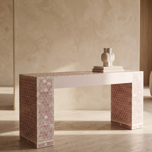 Console de luxe avec incrustations MOP, meuble d'entrée fait main, meuble de couloir, buffet d'entrée - Product Image 2