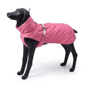 Nouvelle veste d'hiver pour chien rose 2XL, imperméable, chaude, en tissu rembourré de polyester, vêtements pour animaux de compagnie - Product Image 2