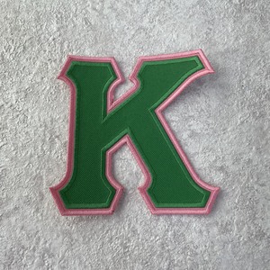 Écussons brodés en tissu sergé de marque taïwanaise All Star Emblems, emblèmes de lettres grecques pour sororités et fraternités, avec support thermocollant - Product Image 3