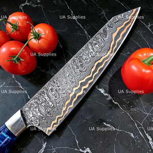 Couteau de chef en cuivre damas de haute qualité, forgé à la main, couteau de cuisine professionnel, manche personnalisé, vente en gros, OEM, ODM - Product Image 2