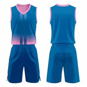 Ropa deportiva para exteriores a precios bajos, uniformes de baloncesto, conjunto de camiseta sin mangas y pantalones cortos de malla de poliéster para jóvenes. - Product Image 1