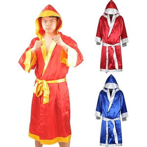 Costume de boxeur pour homme, robe de boxe MMA avec capuche, coton léger, costume de champion de combat pour Halloween et cosplay - Product Image 4