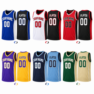 Maillot de basketball réversible personnalisé, double couche, pour entraînement et match, vêtement d'équipe sublimé, fabricant - Product Image 2