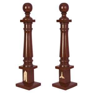 Juego de Columnas Masónicas de Madera Pulida Personalizadas para la Logia Azul, Nivelador de Plomada, Modelo OEM DI-RA-MGS-09-2026 - Product Image 2