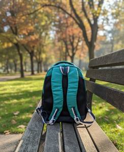 Sac à dos scolaire OEM de 15 pouces, design géométrique, durable, confortable, grande capacité, imperméable, avec doublure en polyester pour étudiants - Product Image 3