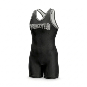 Combinaison de lutte pour femmes, uniforme de musculation personnalisé, combinaison athlétique extensible à séchage rapide, vêtements de sport de compétition OEM - Product Image 1