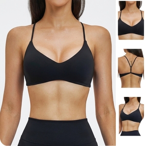 Sujetador Deportivo de Yoga Personalizado para Mujer con Logotipo Frontal, Transpirable, de Alta Sujeción, Nailon/Algodón, Ropa Deportiva para Gimnasio, Venta al Por Mayor - Product Image 6
