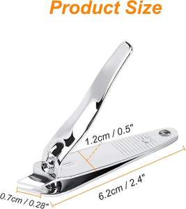 Coupe-ongles robuste pour doigts et orteils, en acier au carbone, lame tranchante, mâchoire large pour ongles épais, hommes femmes, OEM - Product Image 6