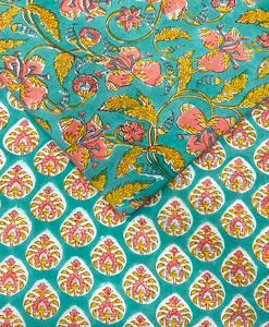 Tela de Algodón Ecológica con Estampado de Bloques Tejida a Mano para Vestidos y Bolsos, Proveedor Mayorista Directo de Fábrica de Jaipur - Product Image 2