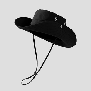 Chapeau de pêche résistant à l'eau, casquette d'extérieur à large bord, tissu à séchage rapide, cordon de serrage réglable, conception respirante pour la pêche longue durée - Product Image 3