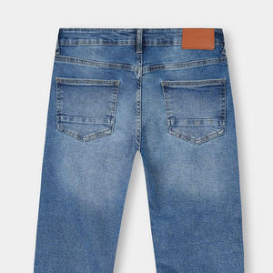 Jean droit extensible confortable pour homme en denim, séchage rapide, respirant, style urbain, léger, prix compétitif, idéal pour les fêtes et les activités de plein air - Product Image 4
