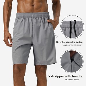 Shorts d'entraînement respirants en maille avec panneaux, conception anti-frottement, évacuation de l'humidité, bas de sport multifonctionnels - Product Image 3
