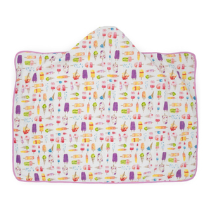 Printed Solid Soft 100% Cotton Fleece Baby <b>Hooded</b> Muslin <b>Towels</b> Super Absorbent Newborn Bath Wrap Poncho Toddlers Kids Room - Product Image 6
