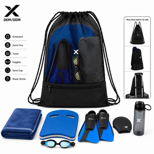 Bolsa de Malla Personalizada X Sports City con Cordón, Transpirable, Impermeable, con Bolsillo para Ropa Mojada, para Deportes, Gimnasio, Playa, Ligera, para Natación - Product Image 4
