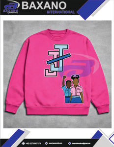 Sudadera de la hermandad Jack And Jill Of America, color rosa, con cuello redondo, con ilustraciones inspiradoras para niños y el logotipo llamativo de JAJOA. - Product Image 4