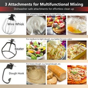 Impastatrice da Cucina a 6 Velocità con Gancio per Impasto e Frusta, Mixer da Banco da 5,3 Litri - Product Image 2