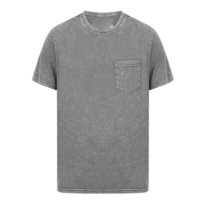 Custom Logo <b>Top</b> Quality Cotton Customized Acid Wash T Shirt 2026 Oversized Men Acid Wash T Shirts For Sale - Product Image 3