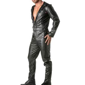 Traje Formal Impermeable y Ecológico Kinky Mecano para Hombre, Estilo Cuero Negro, Ropa de Club, Atuendo Nocturno, Moda Atrevida y Moderna - Product Image 3