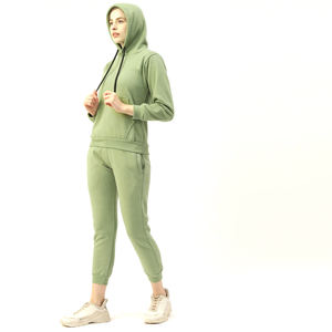 OEM ODM 2024 Survêtement Respirant en Polaire de Coton de Haute Qualité pour Femmes Nouvel Arrivage Vêtements de Fitness d'Hiver Ensembles Confortables sans Couture - Product Image 2