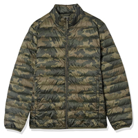 Veste matelassée en velours personnalisée Shuja Sports, imperméable, coupe-vent, à capuche, motif camouflage, toucher doux et luxueux, rembourrée