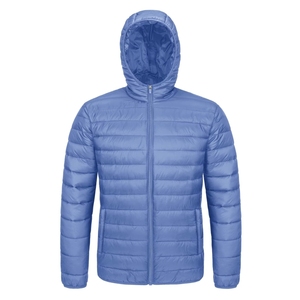 Custom Logo Men Puffer <b>Jacket</b> Thick <b>Warm</b> Streetwear Style Outerwear 100% Nylon Stand Collar Patchwork Design - Product Image 3