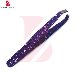 Épilateur facial à prise facile avec logo personnalisé, outil de beauté durable en acier inoxydable, pince à sourcils de haute qualité et précise pour femmes - Product Image 2