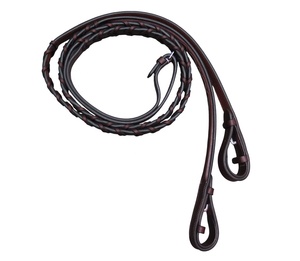 Rênes en cuir lacées, équipement d'équitation durable, matériel équestre - Product Image 1