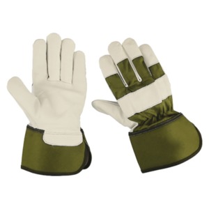 Guantes de Trabajo de Cuero Completos, Reforzados con Piel de Vacuno, Antideslizantes, Unisex, para Todas las Estaciones - Product Image 6