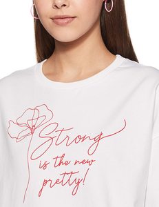 เสื้อสเวตเตอร์คอกลมสีขาวของผู้หญิงพร้อมลายดอกไม้สีแดง "แข็งแรงน่ารักใหม่" เสื้อผ้าฝ้ายถักแบบลำลองสำหรับฤดูใบไม้ร่วง - Product Image 4