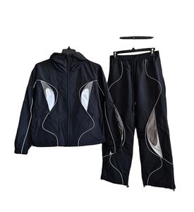 ชุดวอร์มผ้าไนลอนสำหรับวิ่งชุดกันลมสำหรับผู้ชายเสื้อแจ็คเก็ตกันลมมีซิปสำหรับออกกำลังกายกันลมออกแบบโลโก้ได้ตามต้องการ - Product Image 4