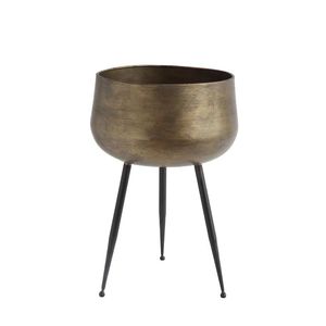 Maceta de metal de alta gama con acabado premium para uso en interiores, exteriores, jardín, balcón, patio y decoración de lujo. - Product Image 1