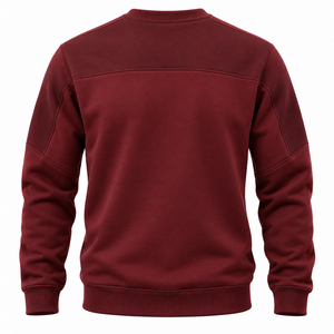 Sweat-shirt d'hiver épais en molleton 100% coton français respirant, surdimensionné, de haute qualité, avec logo brodé personnalisé pour hommes - Product Image 5