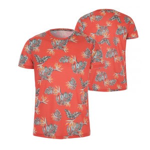 เสื้อยืดผู้ชายไซส์ใหญ่ ระบายอากาศ แห้งเร็ว ผ้าโพลีเอสเตอร์/คอตตอน ลายปลาพิมพ์ลายแบบซับลิเมชั่น ดีไซน์ทันสมัยสำหรับฤดูร้อน - Product Image 1