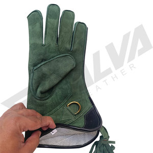Guantes de Cetrería de Cuero Genuino de Doble Capa de Alta Calidad con Logotipo Personalizado, Ecológicos, para las Cuatro Estaciones, Protección hasta el Codo, para Halcón - Product Image 5
