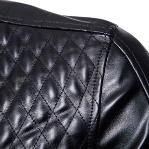 Hombres Biker Vintage Motorcycle Racer Moto Chaqueta de cuero al por mayor para los hombres Real de cuero genuino Racing Moto Chaquetas - Product Image 4