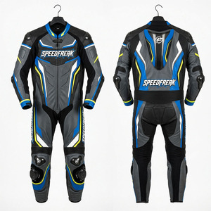 Combinaison en cuir pour moto SpeedFreak, une pièce, armure de course, manches longues, respirante, toutes saisons, pour hommes - Product Image 3
