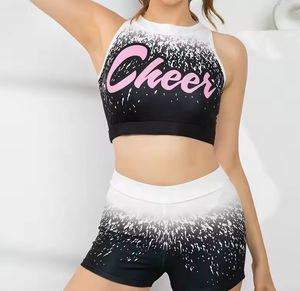 Uniforme de Animadoras de Dos Piezas para Mujer, Ropa de Baile, Top de Manga Larga, Conjuntos de Faldas Plisadas, Uniforme de Animadoras de Alta Calidad - Product Image 4