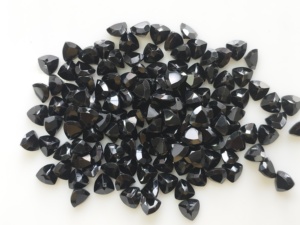 Natural Black Spinel 5MM Trillion Cut <b>Best</b> Quality Loose Gemstone Certified for Jewelry Making - Product Image 3