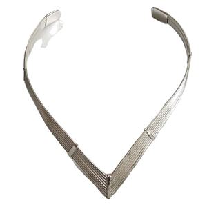 Vente en gros Collier ras du cou en laiton tendance ethnique pour femmes Style Boho avec pierre perlée et lame géométrique Chain-GC-NK-102-B - Product Image 1