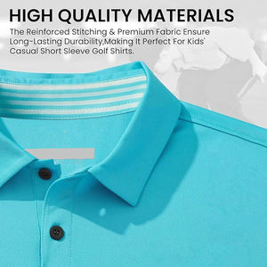 เสื้อโปโลสีขาวล้วนสำหรับผู้ชาย ผ้าฝ้าย 100% ทรงสปอร์ตอเนกประสงค์ ชายเสื้อโค้ง ป้องกันแสงแดด ผ้าโพลีเอสเตอร์เรียบ - Product Image 2