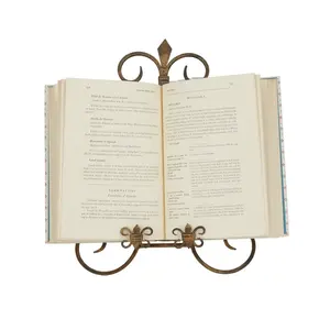 Chevalet décoratif en métal pour livres, photos et œuvres d'art – Support de lecture et d'exposition pour la maison et le bureau – Présentoir en fer pour images - Product Image 3