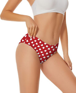 Cómodas bragas de encaje de algodón para mujer, ropa interior sexy transpirable, bragas de bikini de tela tejida, cintura alta, logotipo personalizado, para uso diario - Product Image 3