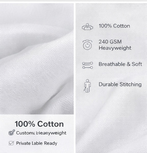 Camiseta de Lujo Oversize de Alto Gramaje 240 GSM 100% Algodón Peinado, Corte Holgado con Hombro Caído, Antipilling Frontal, Secado Rápido, Marca Privada - Product Image 3