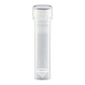 2.0 mL Skirted Impact-<b>Resistant</b> Polypropylene <b>Tube</b> Clear Cap Sterile for Sample Storage - Product Image 3