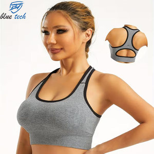 Wholesale Women Yoga Sports Bra Breathable Stretch Fitness Crop <b>Top</b> High Impact Gym Workout Activewear Clothing - Product Image 6