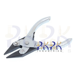 Pince à nez à chaîne parallèle mâchoires lisses sans ressort 125mm bijoux outils de fabrication de bijoux pour montre optique flexion emballage bricolage - Product Image 1