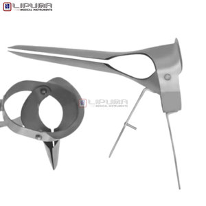 Instruments vétérinaires : Spéculum 10.5 en acier inoxydable pour équins, outil de gynécologie pour élevage, kit d'instruments d'examen animal - Product Image 2