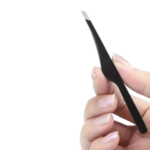 Pince à épiler à pointe fine pour sourcils, en acier inoxydable, durable, style moderne, argent, or, or rose, noir, pour l'entretien du visage - Product Image 6