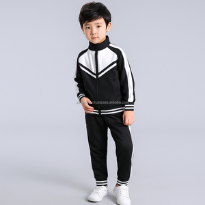 Ensemble de survêtement zippé pour enfants, sweat à capuche en polaire streetwear pour garçons, ensemble de jogging décontracté, tenue de sport pour enfants, survêtement zippé pour garçons, streetwear - Product Image 4